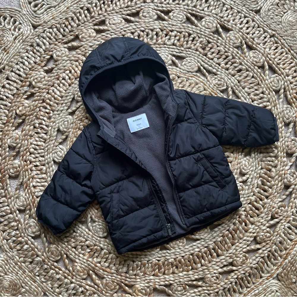 OLD NAVY Baby/Toddler Winter Coat, Black, 18-24 Months